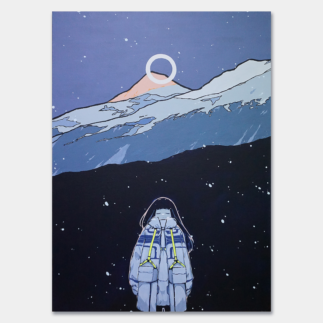 apapico 絵画作品 Mountain of awe