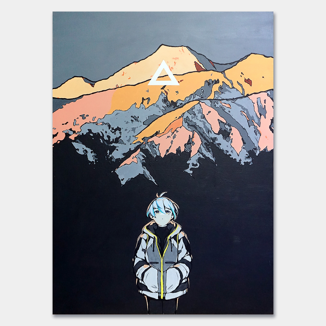 apapico 絵画作品 Mountain of hope