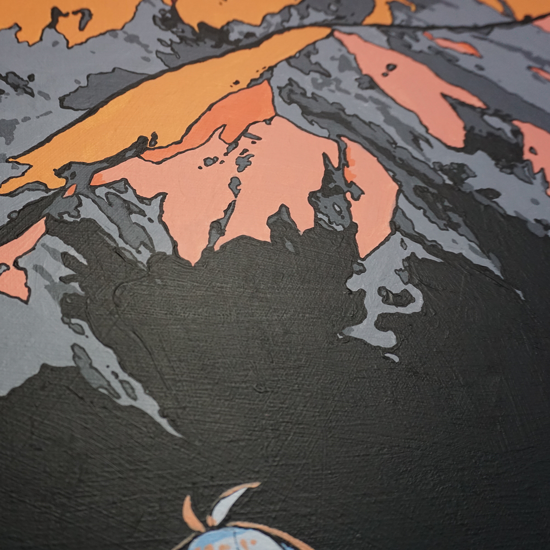 apapico 絵画作品 Mountain of hope