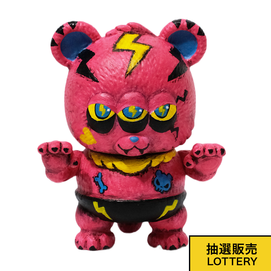 ピーチヘルももお ソフビ ちびクマラ 桃地獄カスタム  One-off